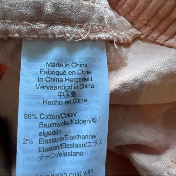 Madewell Corduroy A-Line Mini Skirt Peach size 10 - Picture 10 of 11